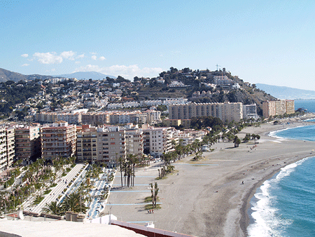 Playa de Almuecar, costa de Granada