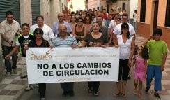 Manifestacion de la Asociacion de Comercios y Empresarios de Otura