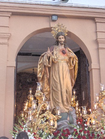 Salida Procesin del Sagrado Corazn, Otura 2009